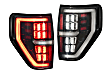 LF721 Driver and Passenger Side LED Tail Light, With bulb(s), Red Lens, XB LED Series
