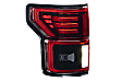 LF723 Driver and Passenger Side LED Tail Light, With bulb(s), Red Lens, XB LED Series