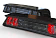 X3B35 Clear Lens, Black Interior Third Brake Light, X3B LED Series