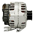 13866 Alternator, 125 Amp, Remanufactured, QB Premium