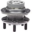 WH512155 Rear, Driver or Passenger Side Wheel Hub, With Bearing, FWD, Quality-Built OE Replacement