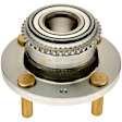 WH512276 Rear, Driver or Passenger Side Wheel Hub, 4 Lugs, With Bearing, Sedan