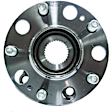 WH512417F Rear, Driver or Passenger Side Wheel Hub, 5 Lugs, With Bearing, Quality-Built Wheel Hub