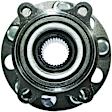 WH512417F Rear, Driver or Passenger Side Wheel Hub, 5 Lugs, With Bearing, Quality-Built Wheel Hub