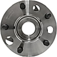 WH513087HD Front, Driver or Passenger Side Wheel Hub, With Bearing, Quality-Built Wheel Hub