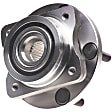 WH513123 Front, Driver or Passenger Side Wheel Hub, With Bearing, Quality-Built OE Replacement