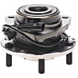 WH513124 Front, Driver or Passenger Side Wheel Hub, With Bearing, Quality-Built OE Replacement