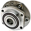 WH513175 Front, Driver or Passenger Side Wheel Hub, 5 Lugs, With Bearing, Quality-Built OE Replacement
