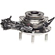 2002 Chevrolet Trailblazer EXT - Front, Driver or Passenger Side Wheel Hub,   Assembly, Axle Nut Torque Spec: 103 Ft-Lbs / 140Nm, Use New Nut, RWD, With Bearing, Quality-Built OE Replacement