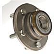 WH513224 Front, Driver or Passenger Side Wheel Hub, With Bearing, RWD, Quality-Built OE Replacement