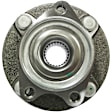 WH513308 Front, Driver or Passenger Side Wheel Hub, 4 Lugs, With Bearing, Quality-Built Wheel Hub
