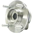 WH513308 Front, Driver or Passenger Side Wheel Hub, 4 Lugs, With Bearing, Quality-Built Wheel Hub