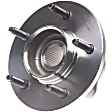 WH515017 Front, Driver or Passenger Side Wheel Hub, 5 Lugs, With Bearing, 4WD, Quality-Built OE Replacement