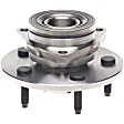 WH515017 Front, Driver or Passenger Side Wheel Hub, 5 Lugs, With Bearing, 4WD, Quality-Built OE Replacement