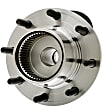WH515025 Front, Driver or Passenger Side Wheel Hub, With Bearing, Quality-Built OE Replacement
