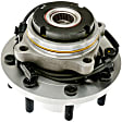 WH515025 Front, Driver or Passenger Side Wheel Hub, With Bearing, Quality-Built OE Replacement