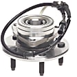 WH515029 Front, Driver or Passenger Side Wheel Hub, 5 Lugs, With Bearing, 4WD, Quality-Built OE Replacement