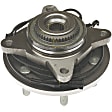 WH515043 Front, Driver or Passenger Side Wheel Hub, With Bearing, 4WD, Quality-Built OE Replacement