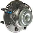 WH515044 Front, Driver or Passenger Side Wheel Hub, With Bearing, RWD, Quality-Built OE Replacement
