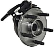 WH515052 Front, Driver or Passenger Side Wheel Hub, With Bearing, Quality-Built OE Replacement