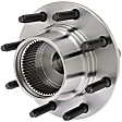 WH515075 Front, Driver or Passenger Side Wheel Hub, With Bearing, 4WD, Quality-Built OE Replacement
