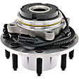 WH515075 Front, Driver or Passenger Side Wheel Hub, With Bearing, 4WD, Quality-Built OE Replacement