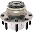 WH515076 Front, Driver or Passenger Side Wheel Hub, With Bearing, 4WD, Quality-Built OE Replacement