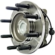 WH515123 Front, Driver or Passenger Side Wheel Hub, 8 Lugs, With Bearing, RWD, Quality-Built Wheel Hub