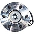 WH550222 Front, Driver or Passenger Side Wheel Hub, 6 Lugs, With Bearing, 4WD, 6.2L, 8Cyl, Quality-Built Wheel Hub
