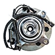 WH550222 Front, Driver or Passenger Side Wheel Hub, 6 Lugs, With Bearing, 4WD, 6.2L, 8Cyl, Quality-Built Wheel Hub