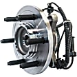 WH550222 Front, Driver or Passenger Side Wheel Hub, 6 Lugs, With Bearing, 4WD, 6.2L, 8Cyl, Quality-Built Wheel Hub