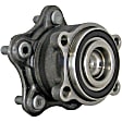 WH590253 Rear, Driver or Passenger Side Wheel Hub, 5 Lugs, With Bearing, Quality-Built OE Replacement