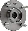 WH590379 Front, Driver or Passenger Side Wheel Hub, With Bearing, FWD, Quality-Built Wheel Hub