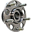 WH590434 Rear, Driver or Passenger Side Wheel Hub, 5 Lugs, With Bearing