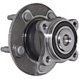 WH590444 Rear, Driver or Passenger Side Wheel Hub, 5 Lugs, With Bearing, Quality-Built Wheel Hub