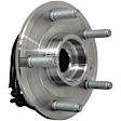 2012 Ram 1500 - Front, Driver or Passenger Side Wheel Hub,  With 5 Wheel Studs,  Assembly, Axle Nut Torque Spec: 185 Ft-Lbs / 251Nm, 4WD, 5 Lugs, With Bearing, Quality-Built Wheel Hub