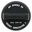 MO116 Oil Filler Cap - Black, Metal, Plastic and Rubber, Direct Fit, Sold individually