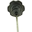 MO129 Oil Filler Cap - Silver and Black, Metal, Plastic and Rubber, Direct Fit, Sold individually