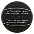 MO132 Oil Filler Cap - Black, Metal, Plastic and Rubber, Direct Fit, Sold individually