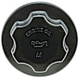 MO148 Oil Filler Cap - Black, Plastic, Direct Fit, Sold individually