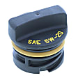 MO202 Oil Filler Cap - Black, Plastic, Direct Fit, Sold individually