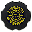 MO96 Oil Filler Cap - Black, Plastic and Rubber, Direct Fit, Sold individually