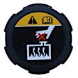T109 Radiator Cap - 16 psi, Black, Plastic, Sold individually