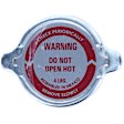 T4 Radiator Cap - 4 psi, Stainless steel and rubber, Sold individually