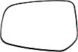 Driver Side Mirror Glass, Heated, No Blind Spot Feature