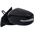 2015 Mitsubishi Lancer - Driver Side Mirror, Power Adjust, Heated, Paintable, Manual Folding, In-housing Signal Light, No Blind Spot Feature, No Memory, No Puddle Light, No Auto-Dimming