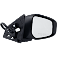 2015-2017 Mitsubishi Lancer - Passenger Side Mirror, Power Adjust, Heated, Manual Folding, Paintable, In-housing Signal Light, No Memory, No Puddle Light, No Auto-Dimming, No Blind Spot Feature