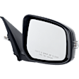 2015-2017 Mitsubishi Lancer - Passenger Side Mirror, Power Adjust, Heated, Manual Folding, Paintable, In-housing Signal Light, No Memory, No Puddle Light, No Auto-Dimming, No Blind Spot Feature