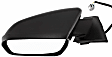 Driver Side Mirror, Power, Non-Folding, Heated, Textured Black, No Signal Light, No Memory, No Puddle Light, No Auto-Dimming, No Blind Spot Feature