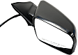 Passenger Side Mirror, Power, Non-Folding, Heated, Textured Black, No Signal Light, No Memory, No Puddle Light, No Auto-Dimming, No Blind Spot Feature